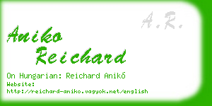 aniko reichard business card